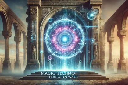 Magic Techno Portal in Wall